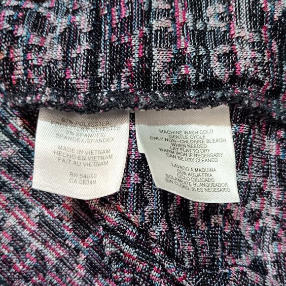 JNY COLLECTION Blouse Top 3X Knit Woven Wrap Surplice Shirred Career Office - Picture 7 of 9